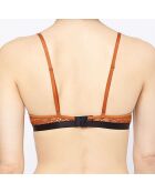 Soutien-gorge push-up triangle N°3 Seventies moutarde ocre